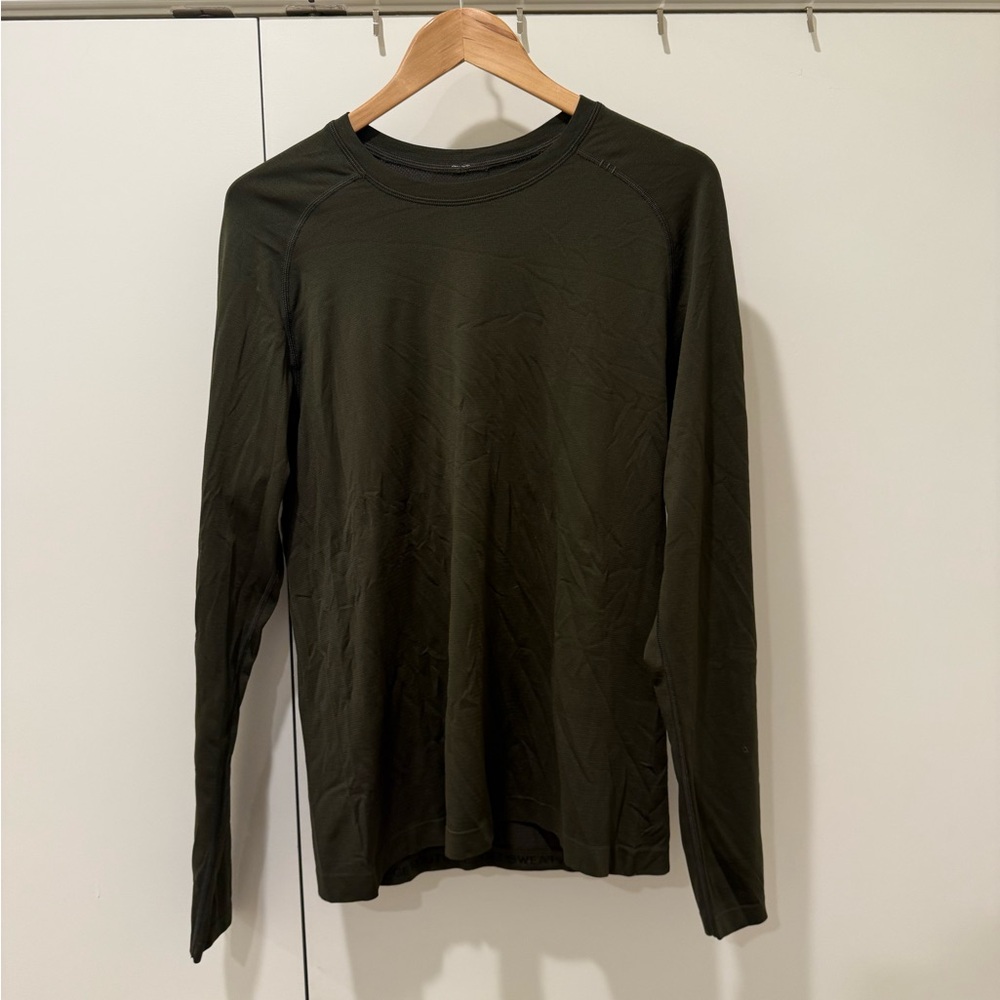 Lululemon Men's Metal Vent Tech LS Olive Green Size: M